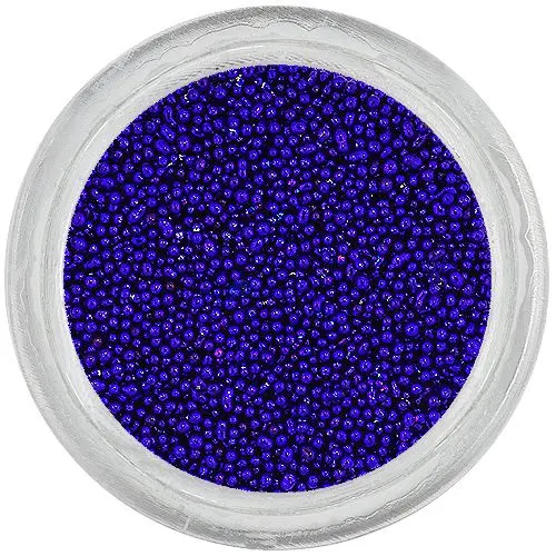 Blue pearls for nails, 0,5mm