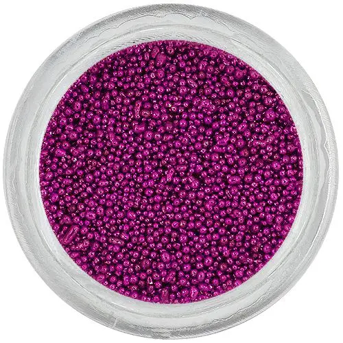 Nail art decorations - dark purple pearls 0,5mm