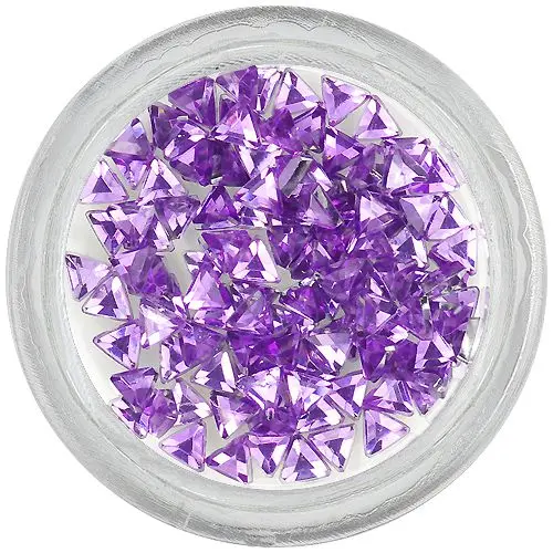 Light purple rhinestones, triangle