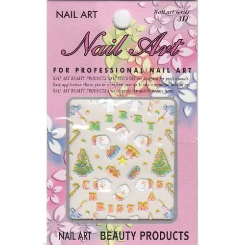 3D Christmas nail sticker - MERRY CHRISTMAS