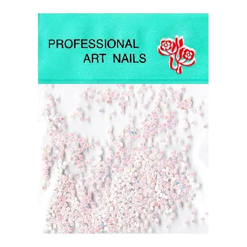 Pearlescent pink circle glitter for nail art