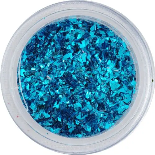 Glitter flakes small – blue