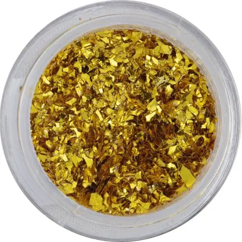 Gold glitter flakes – small