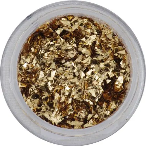 Small glitter flakes – gold-brown