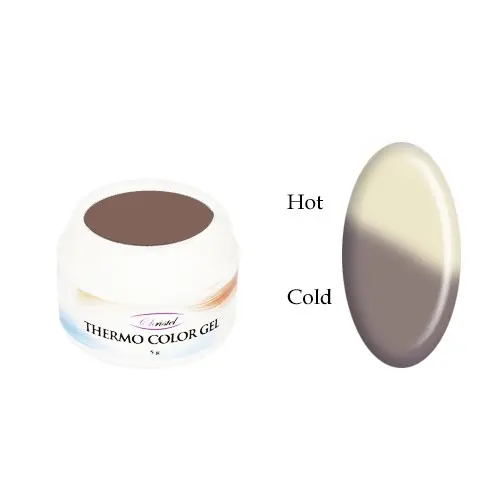 Thermo UV gel, coloured 5g - ANTHRACITE/WHITE