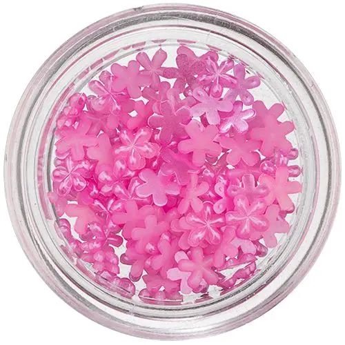 Pearlescent Flowers for Nails - Pink