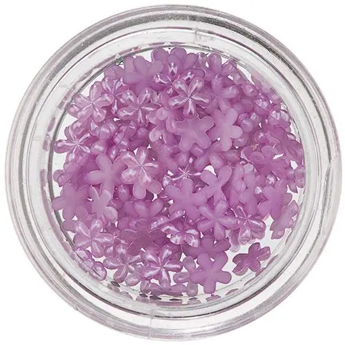 Purple Flowers for Nail Decoration, Pearl