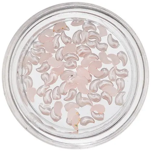 Pearl Decorations in Curved Drops - Soft Pink