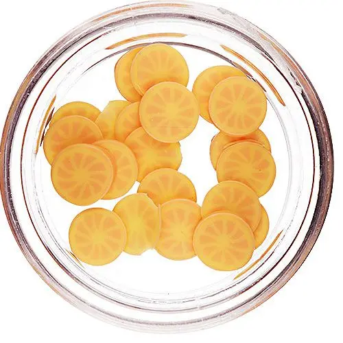 Fimo Decorations - Sliced Orange Fruit