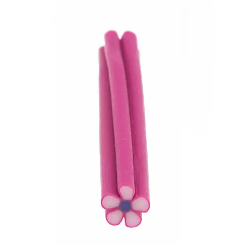 Purple - Pink - White Stick - Flower, Fimo Nail Art