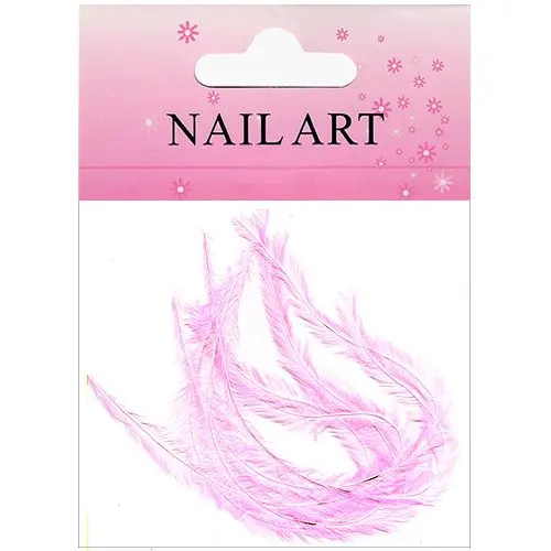 Light pink feathers for nails