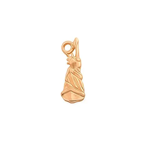 Decorative Piercing in Shape of Statue of Liberty, Golden